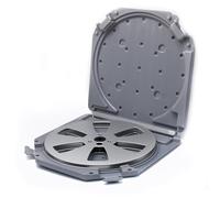 Koolenry Multi-Function 7inch Empty Take Up Reels Box, 6-Hole Configuration for Sound Tapes, Portable Protection A