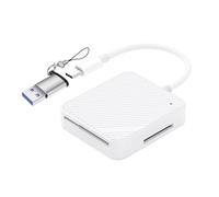 Koolenry Multi-Function Phone OTG 4 in 1 Type-C USB Card Reader for Smart Media M2 SD SM XD Memory Cards Simultaneous Read