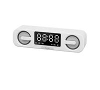 Koolenry Multi-Function Playback Bluetooth Audio Smart Clock Bluetooth Speaker Wireless Bluetooth Speaker Alarm Clock White
