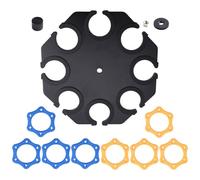 Koolenry Multi Mic Holder for Wired and Wireless Mics, Organizes Up to 8 Mics, Black