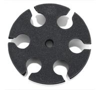 Koolenry Multi-Microphone Holder Round Tray for Organizer& Display Holds Up to 6 Mics Wired/Wireless