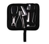 Koolenry Multifunctional Sax Repair Tool Saxophone Maintenance Wrench and Spring Pliers Instrument Repair Set for Woodwinds