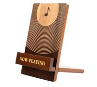 Koolenry New Playing Vinyl Record Stand Wood Vinyl Record Holder Vintage Record Holder Stand Vinyl Record Holder Display
