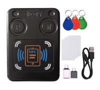 Koolenry NFC RFID Smart Chip Card Reader Copier +3XUID Card/CUID Keychain IC ID 13.56M125K 250K 375K RFID Token Clone Duplicator