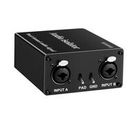 Koolenry Noise Reduction Filter 2-Channel XLR Audio Isolator Eliminates Current Noise 6.5 XLR Mixer Audio Isolators Dual-Channel