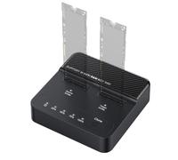 Koolenry NVME M.2 SSD Docking Station Dual-Bay Solid State Drive Duplicator 20Gbps Read-Write Offline Copying Cloner Duplicator UK UK Plug