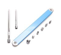 Koolenry Offset Extension Wrench, Includes 1/2, 3/8 and 1/4In Square Drive Adapters,1/4In Socket,1/4In and 1/2In Ratchet Adapters