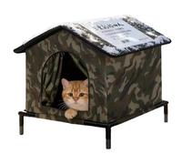 Koolenry Outdoor Cat House Winter Insulated Pet Shelter Pet Thermal Shelter Patio Camping Beach Balcony Outdoor Garden Apartment Customer Demand L