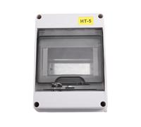 Koolenry Outdoor Plastic HT Series 5WAY Electrical Distribution Box, IP65 Waterproof, for Circuit Breaker with Lock