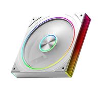 Koolenry PC Case Fan Star Ring 140mm ARGB Case Fan 5V 3Pin ARGB Cyclic Mirror Light Effect 5V3Pin Circular Light Bar White A