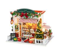 Koolenry PC2319 Sweets Treats Mini Doll House Wooden Dollhouse Diy Doll House Miniature Dollhouse Kit