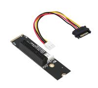 Koolenry PCI-E 4X Riser Card M. 2 to NGFF Adapter with LED Indicator M2 M Key to PCIe X4 Power Expansion for Bitcoin Mining