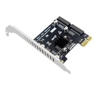 Koolenry PCI-E 5Gbps Expansion Card USB 3.0 PCI-Express 19/20 Pin Header for Type C Front Panel Mount Adapter for PCI-E to USB Conversion