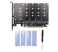 Koolenry PCIE .2 NVME Adapter NVMe M.2 PCI Adapter 32Gbps PCI-E Card PCI X16 M Key SSD Computer Expansion Card Add onCards