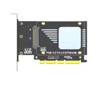 Koolenry PCIe 4.0 to U.2(SFF-8639) Adapter, 128Gbps GEN5 U.2 SSD to PCIE X4 X8 X16 Expansion Card for PCIe 4.0/3.0/2.0