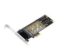 Koolenry PCIE X1 to Dual M. 2 NVME M-KEY SSD Adapter Converter for 2230/2242 2260/2280 SSDs Expansion Riser Card