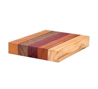 Koolenry Pen Turning Supply Kit 5 Pieces Exotic-Wood Pen Blanks, for DIY Crafts, 5 X 3/4 X 3/4 Inches A
