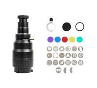 Koolenry Photograph Flash Snoot Conical Lens Video Photo Studio Light Kit with Optical Spotlight Lens Gobos Flash Light Fittings