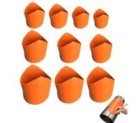 Koolenry Pipes Insulation Cutting Guide(20-200mm), 10pcs Pipe Saddle Template, Plumbing Pipe Saddle Template Kit, Metal Pipes