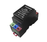 Koolenry POE Plus Industrial DIN Power Supply AC100-240V to DC 12V24W Dual Channel AC to DC Converter for AP/Camera 100-240Vac in 2 Channel 12Vdc Max24W Output