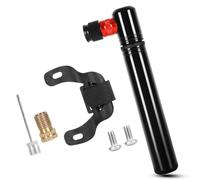 Koolenry Portable Bike Pumps 130psi Mini Bicycle Pump Portable Tire Inflator for Road Mountain Bike Integrated Valve Black