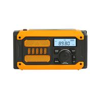 Koolenry Portable Emergency Radio Solar Rechargeable Radio Mini FM AM Hand Crank Radio withLED Flashlight Power Bank