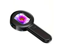 Koolenry Portable Handheld 100X Microscope Magnifier with Light for Coin Collectors for Adults Kids for Error Coins Jewelers Loupe