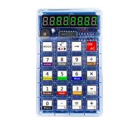Koolenry Portable LED Display DIY Calculator Kit with Batteries for Soldering Learning and Assembly Practice C