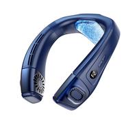 Koolenry Portable Neck Fan Neck Fans That Blow Cold Air Rechargeable Neck Air Conditioner Blue