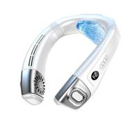 Koolenry Portable Neck Fan Neck Fans That Blow Cold Air Rechargeable Neck Air Conditioner White