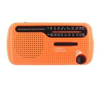 Koolenry Portable Solar Hand Crank Radio USB Portable Outdoor Emergency Speaker Emergency Hand Crank Radio Orange