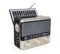 Koolenry Portable Solar Radio AM FM SW Shortwave Radio with Bluetooth Speaker TF Card,USB Playing Flashlight