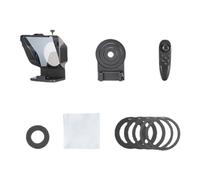 Koolenry Portable Teleprompter for Smartphones SLR Camera with Remote Control Phone Holder for Video Recording & Live Streaming