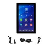 Koolenry Portable Wireless Carplay Screen Portrait and Landscape Screen Support Mirror Link, Bluetooth, AUX, GPS Car Audio Receiver