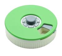 Koolenry Push Turn Mechanism 7 Compartment Rotating Pill Box for Daily Medication Vitamins Weekly Pill Organizer