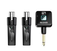 Koolenry Rechargeable Signal Adapter Wireless Mic Adapter for Audio Mixer Electric Guitar Transmitter and Receiver 2 Transmitter
