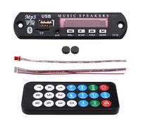 Koolenry Remote-Controlled Wireless Bluetooth 5.0 Audio Decoder Board DC 12V, Supports USB TF Radio MP3 WMA