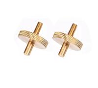 Koolenry Replacement Cello Bridge Screws 2pcs Adjustable Double Bridge Screw Cello Bridges Accessory Parts Gold