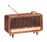 Koolenry Retro Portable Wireless Bluetooth Speaker Small Vintage Rechargeable Speaker Powerful Stereo Sound Box