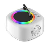 Koolenry Retro Record Player Bluetooth Speaker Mini Vintage Hifi Sound Music Box HD Recorder with Colorful Light Support TF Card