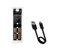 Koolenry RGB M2 NVMe SSD Case M.2 NGFF NVMe SSD Enclosure 10Gbps M.2 to Type-C Hard Drive Enclosure for B Key M Key M&B Key SSD