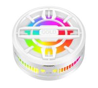 Koolenry RGB Semiconductor Cooler Magnetic for Mobile Phone for Mobile Phone Radiator Cooling Fan with Back-Clip White