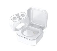 Koolenry Ring Mobile Phone Bluetooth Remote Control Mini Charging Case Camera Remote Shutter for Remote E-Book Page Turning B