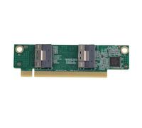 Koolenry Robust SFF-8654 to PCIe X16 Interface Card Adapter, Essential for 1U Server Connections