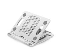 Koolenry Rotary Folding Laptop Stand Adjustable Foldable Portable Desktop Notebook Holder Universal Tablet Bracket Support Accessory WHITE