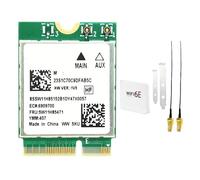 Koolenry RTL8922AE WiFi7 Card+WiFi 6E Antenna 2.4G/5G/6G 6338Mbps 6338Mbps 2.4G/5G/6G Bluetooth5.4 M.2 NGFF Wireless WiFi Adapter Card for Win10/11