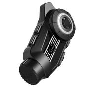 Koolenry S3 Plus Motorcycle Helmet Bluetooth Intercom Headset 2K Video Recorder DVR Dash Cam 2KLarge WideAngle View Waterproof Supports 6 People Motorcycle Helmet Bluetooth Headset Intercom Camera B