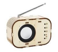Koolenry Science Experiment Wood Learning Puzzle Self Assembly DIY FM Radio Model