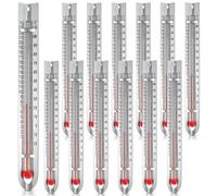 Koolenry Science Thermometers, V-Shaped,Dual-Scale 24 Pcs Mercury-Free Lab Thermometer for Student School Supplies