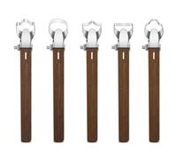 Koolenry Sculpture Scraper Clay Extruder Tool with Wooden Handle for Cup Making Ceramic Sculpture Craft